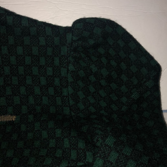 Original Distler Trachten Checkered Sweater Jacket - Picture 3 of 10